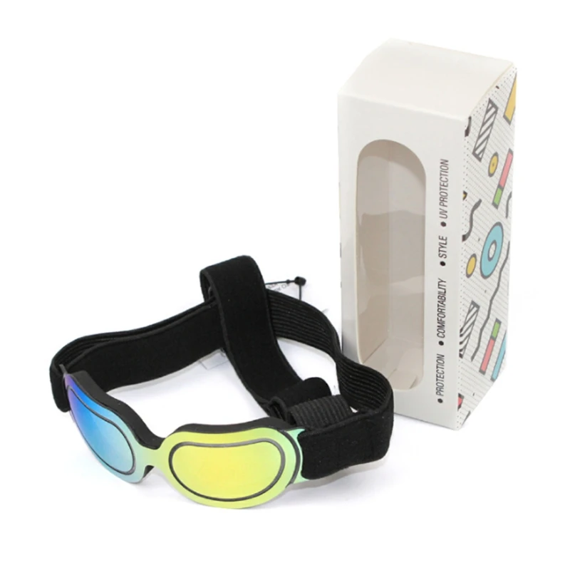 

Fashion Dog Sunglasses Windproof Anti-breaking Pet Goggles Eye Wear Protection Goggles Sun-resistant Dog Glasses