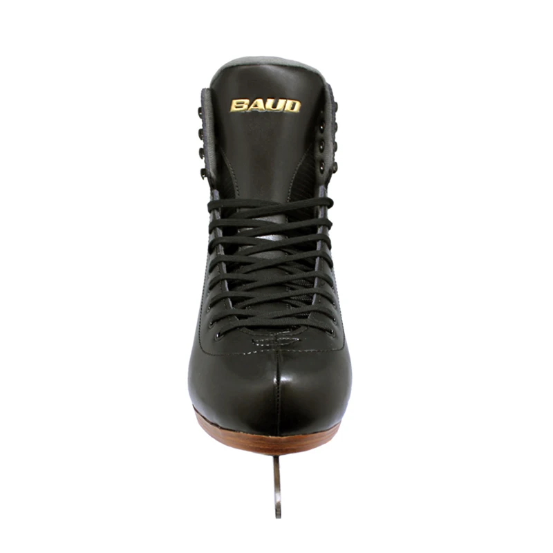 2018 الكبار الحرارية الدافئة رشاقته الشكل التزلج الجليد أحذية التزلج على الجليد مع الجليد شفرة PVC للماء أبيض أسود