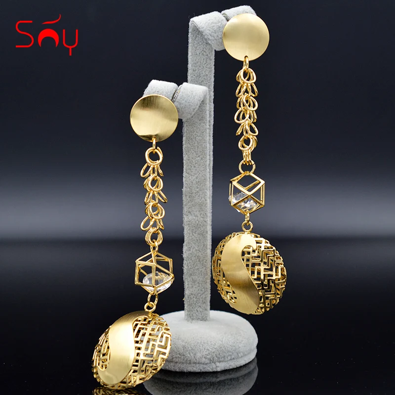 Sunny Jewelry романтические ювелирные изделия большие круглые серьги для женщин