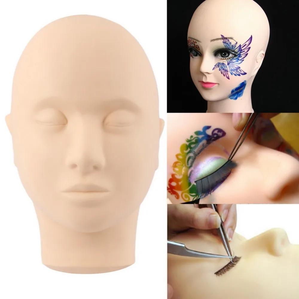 

Mannequin head for makeup practice mannequin head for eyelash Mannequin Training Head Closed Practice Model Massage Head Dummy