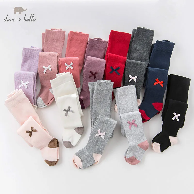 Детские узкие брюки dave bella модные плотные для девочек 10 цветов на осень|fashion tights