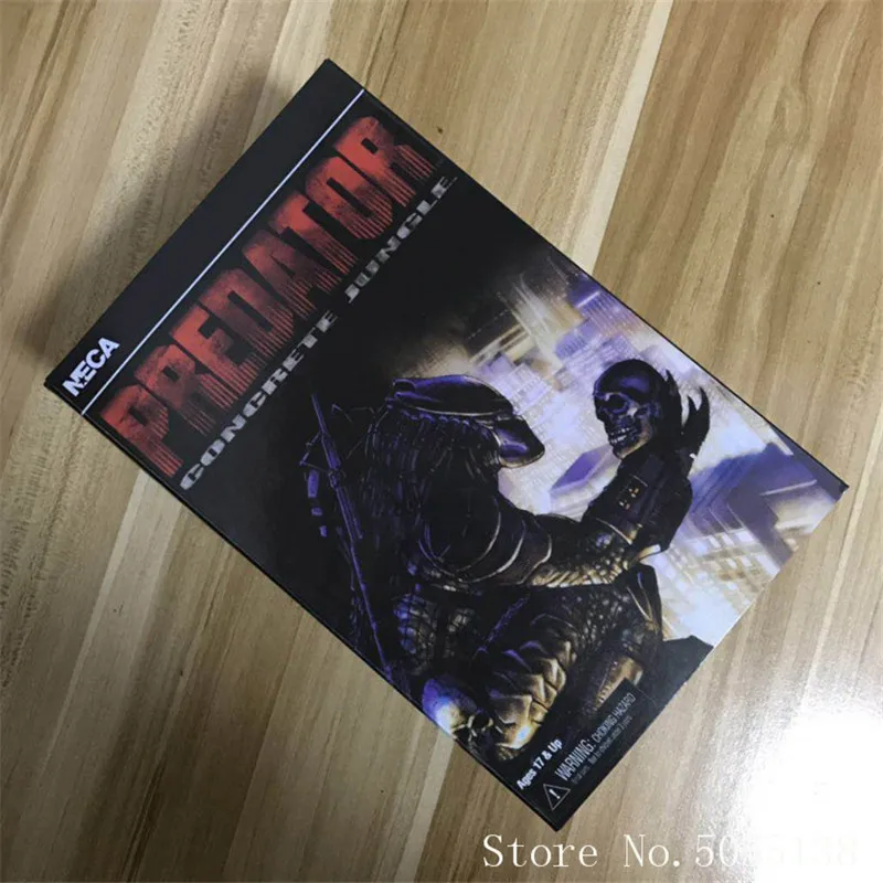 

22cm Aliens vs Predator Series Concrete Jungle NECA Predators Scarface PVC Action Figure PVC Action Figure Collectible Model Toy