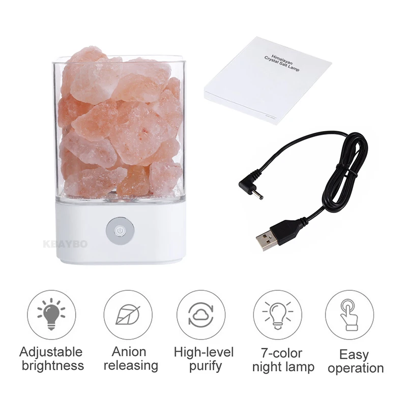 Natural Himalayan Salt Lamp Air Purifier