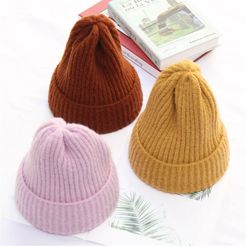 VISROVER, НОВАЯ шапка, шапка на осень зиму для женщин, теплая шапка для девочек, фирменная Новинка, толстые женские и мужские вязаные шапочки, 6 цветов, шапка