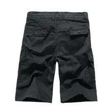 Летние шорты мужские летние модные шорты со средней посадкой Свободные повседневные шорты с несколькими карманами рабочие шорты-бермуды masculina