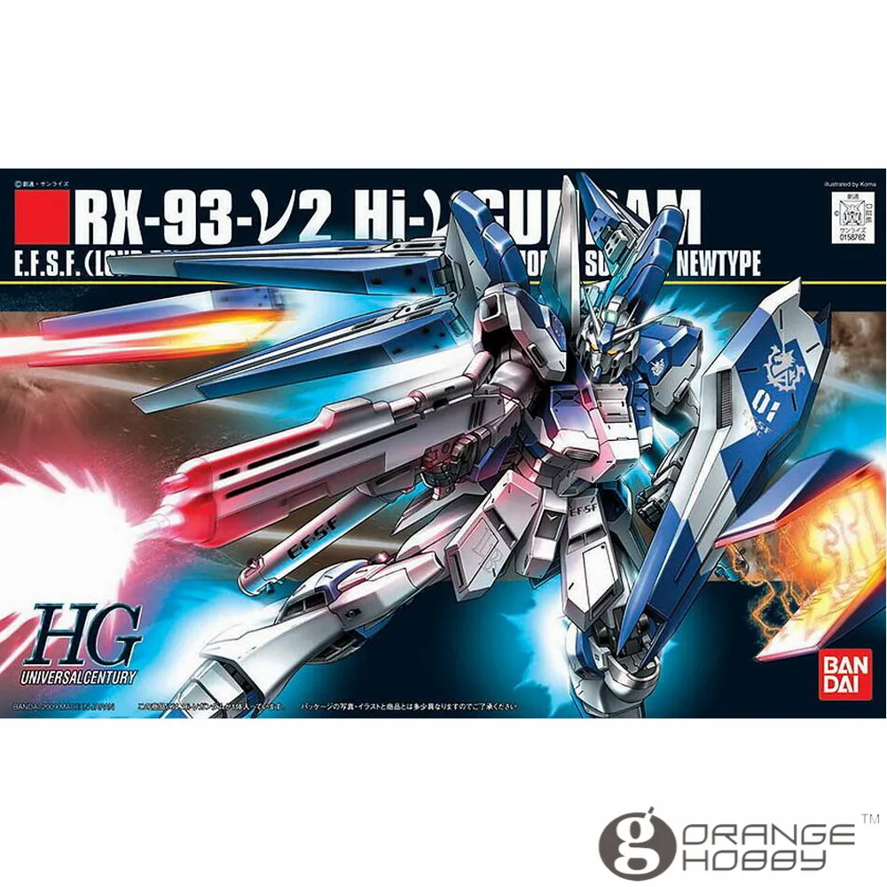 

OHS Bandai HGUC 095 1/144 RX-93-Hu2 Hi-Hu Gundam Mobile Suit Assembly Model Kits oh