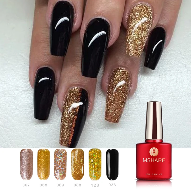 gold-nail-gel-polish-