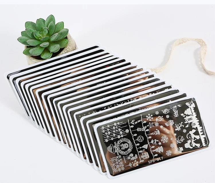 Halloween Christmas Nail Stamping Plates Nail Stamp Polish ...