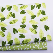 Печать листьев саржевая хлопковая ткань стеганая ткань ручной работы DIY швейная ткань детская и детская хлопковая ткань