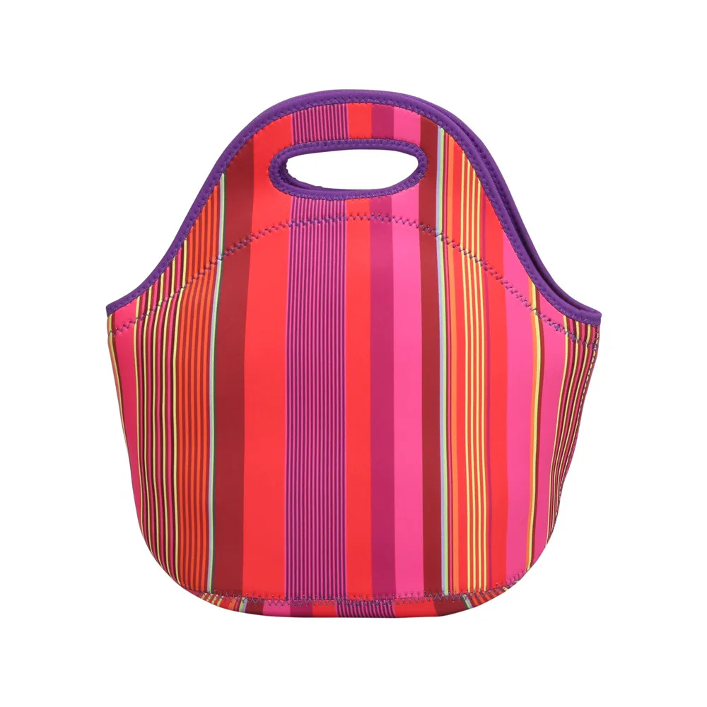 Aelicy Роскошная Портативная сумка для обеда, неопреновая сумка для переноски, сумка для хранения, дорожная сумка для пикника, сумка для еды, водонепроницаемая женская переносная сумка для пикника