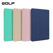 Магнитный флип-чехол-подставка для ipad air 2 Чехол, GOLP ультра тонкий из искусственной кожи+ Жесткий PC задний смарт-чехол для ipad air 2