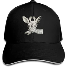 Унисекс Милая бейсболка с жирафом, кепка для папы, остроконечные плоские шляпы водителя грузовика