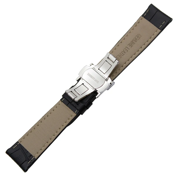 Пояса из натуральной кожи ремешок для Timex Diesel Fossil Armani CK DW Смотреть Band Бабочка застежка на 14/16/18/ 19/20/21/22/23/24/26 мм