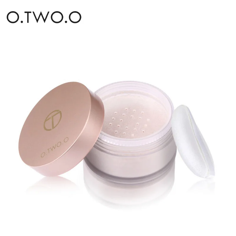 

O.TWO.O Smooth Matte Loose Powder Makeup Transparent Waterproof For Face Makeup With Cosmetic Puff