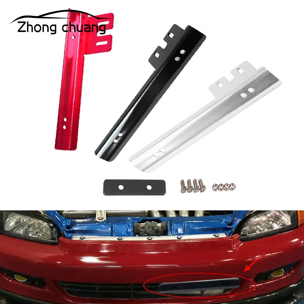 

Aluminum alloy license plate relocator car front license plate installation repositioning bracket