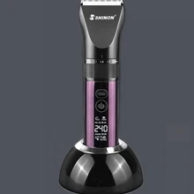 Профессиональная электрическая машинка для стрижки волос для мужчин, триммер для детских волос, керамический титановый станок для резки и бритья для парикмахерской