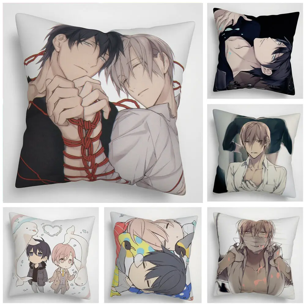 Аниме Манга 10 штук десять YAOI BL наволочка Подушка Fanart чехол для