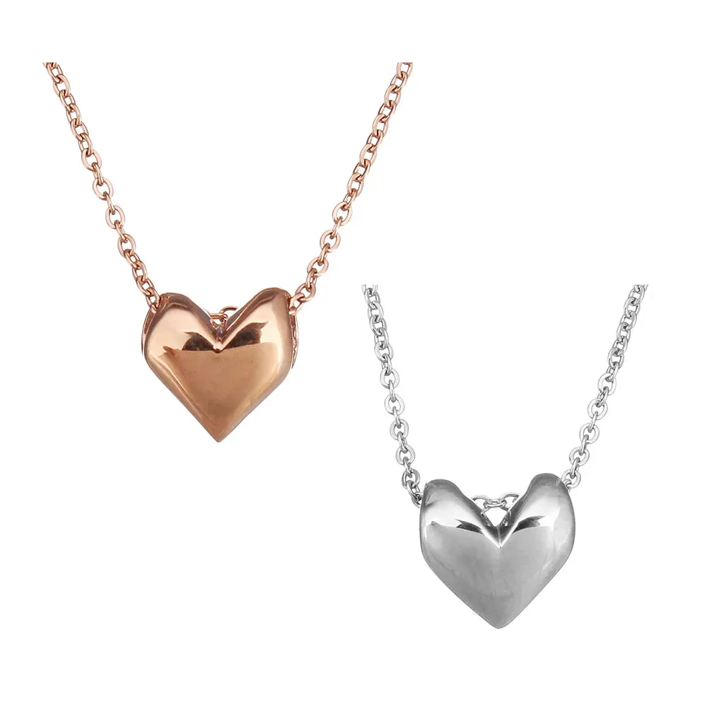 

Stainless Steel Jewelry Necklace Heart oval chain for woman Sold Per Approx 18 Inch Strand