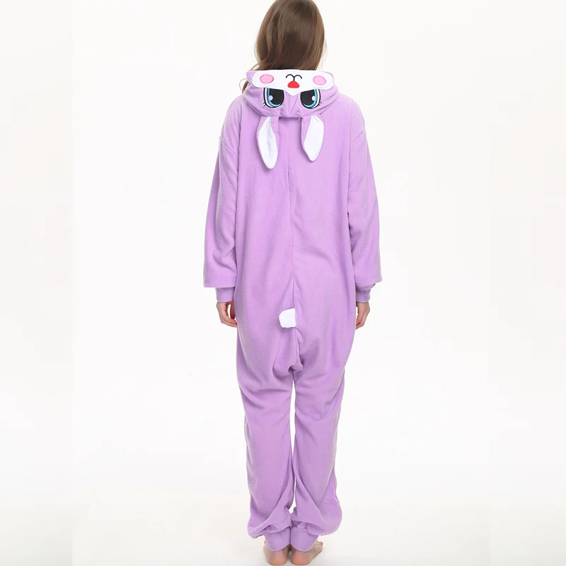 purple rabbit onesie for adult