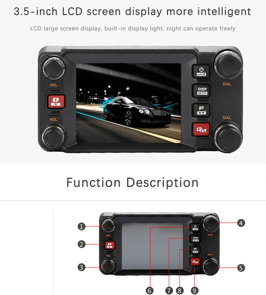 Подходит для Yaesu FTM-400XDR новейший C4FM/FDMA двухдиапазонный сенсорный экран цифровой автомобильный радиоприемник