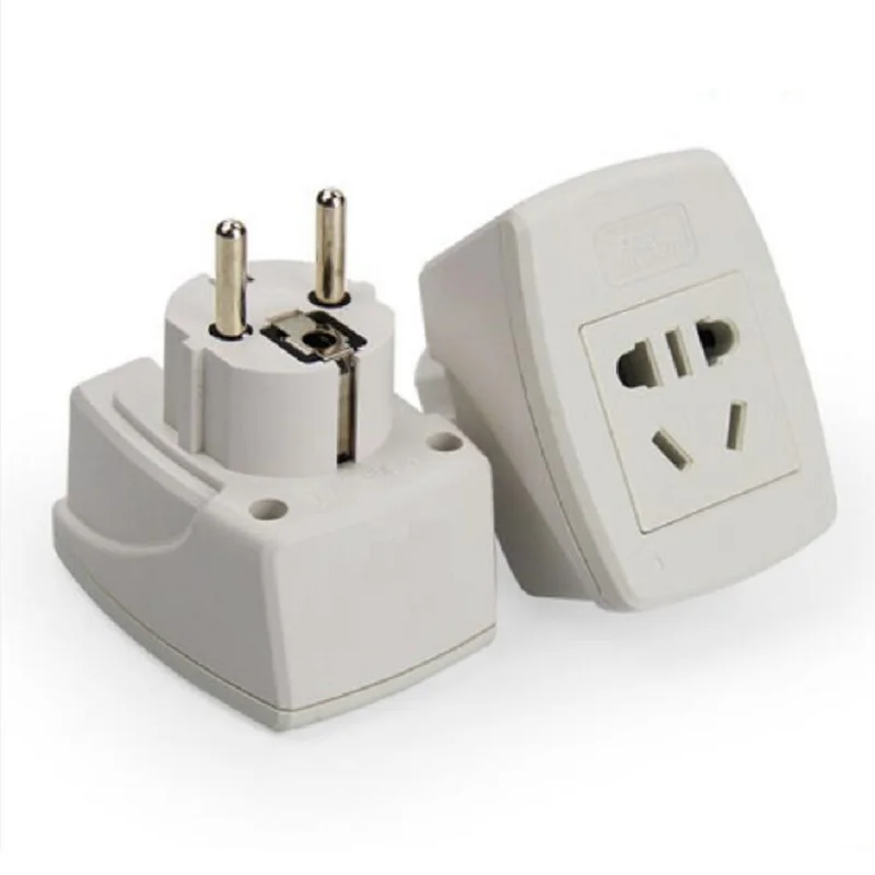 

4.8mm EU Plug German standard to China standard Portable Travel Adapter Plug Power Adaptor EU to CN Socket enchufe