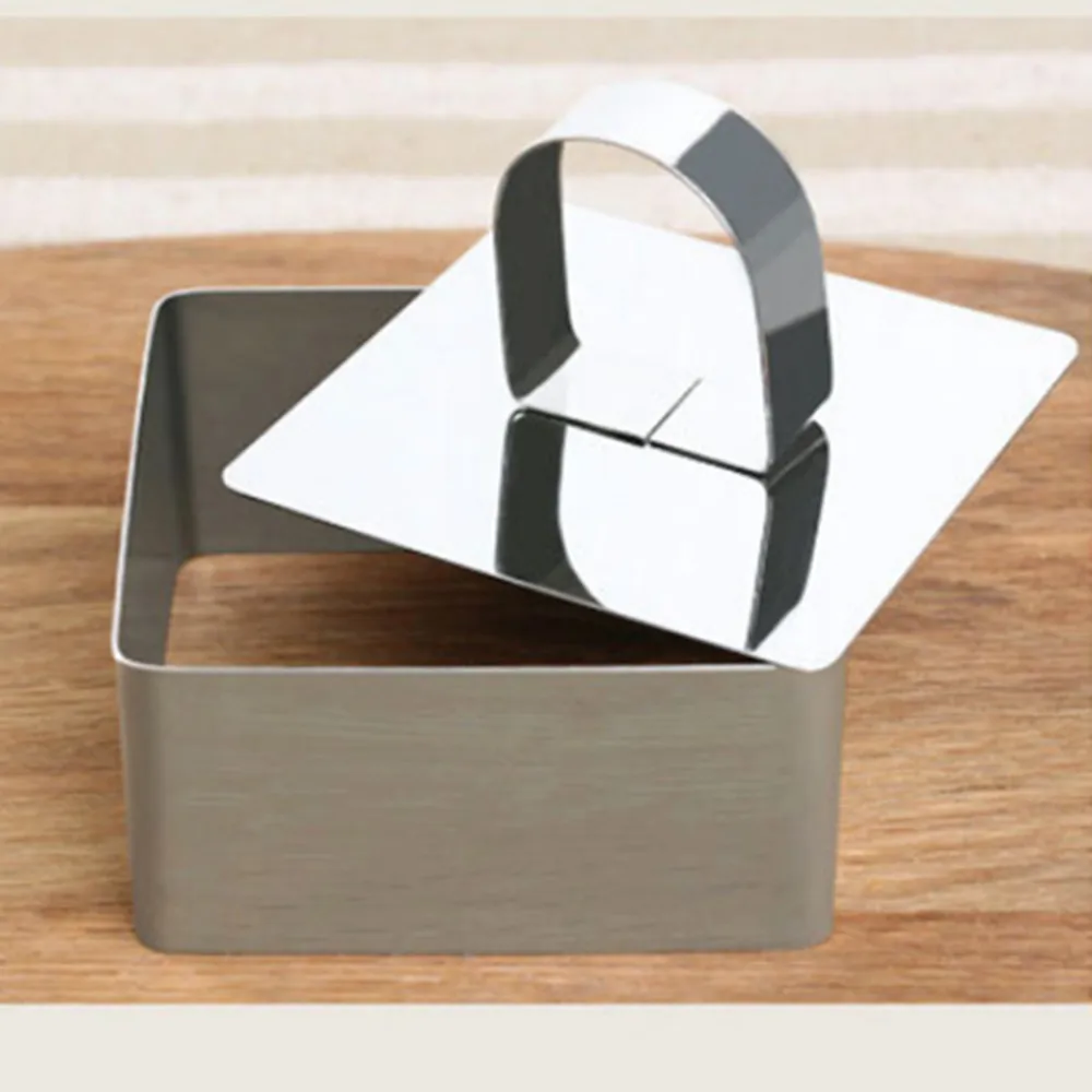 

Kitchen accessories stainless steel metal cake mold,wholesale cake tools mousse cake cutter,square shaped cake accessories