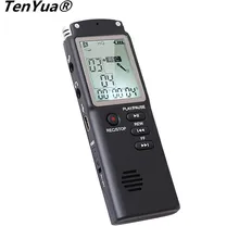 Диктофон перезаряжаемый lcd цифровой аудио звук диктофон плеер-диктофон наушники микрофон телефонный кабель