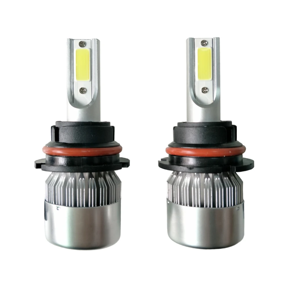 Super Bright Car Headlights C6 9007 1 Set 36W/Set (72W/each bulb) COB