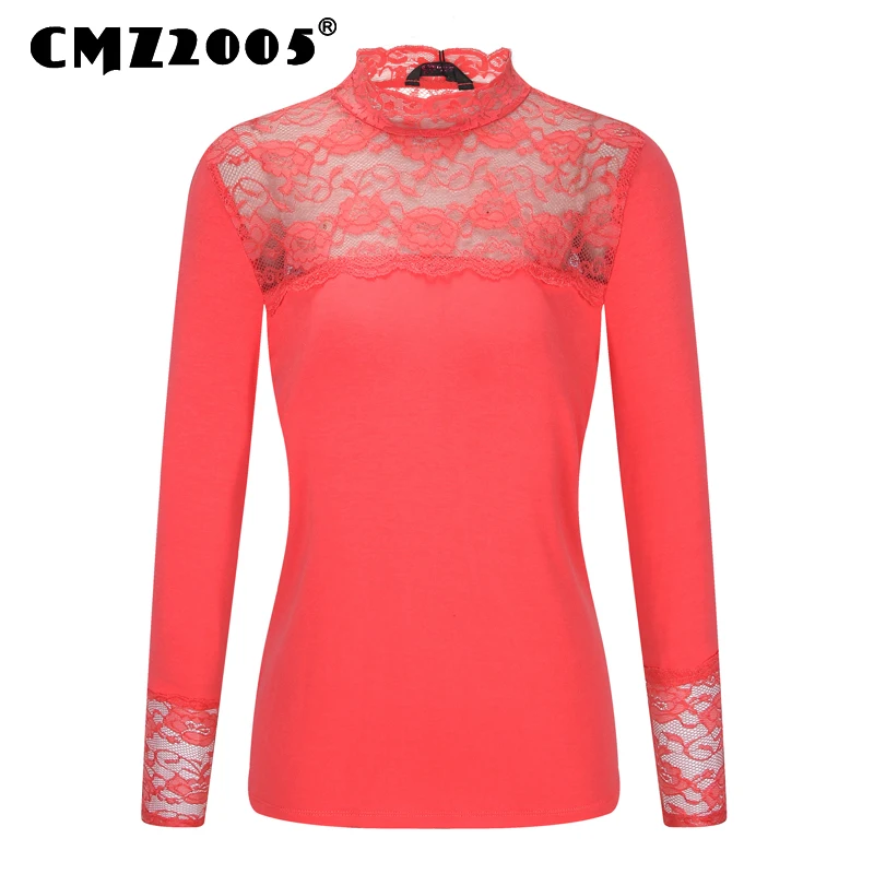 Tops Blusa Unicorn Lace Autumn Women T-shirt Patch...