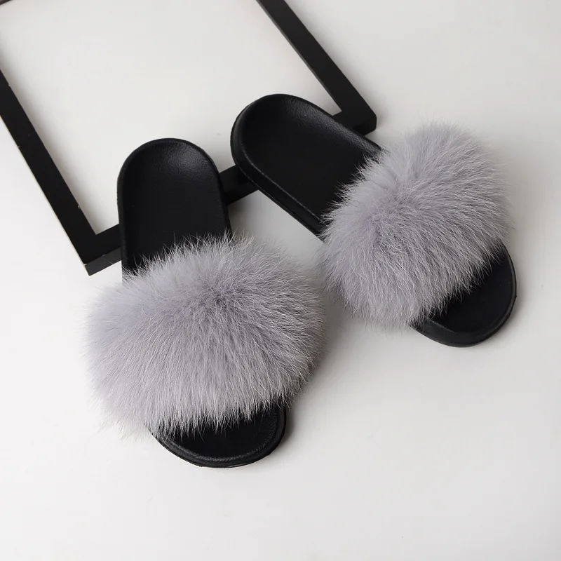 New 2019 Fur Slippers Women Real Fox Fur Slides Home Furry Flat Sandals Female Cute Fluffy House Shoes Woman Brand Luxury 2019 New 2019 Fur Slippers Women Real Fox Fur Slides Home Furry Flat Sandals Female Cute Fluffy House Shoes Woman Brand Luxury 2019