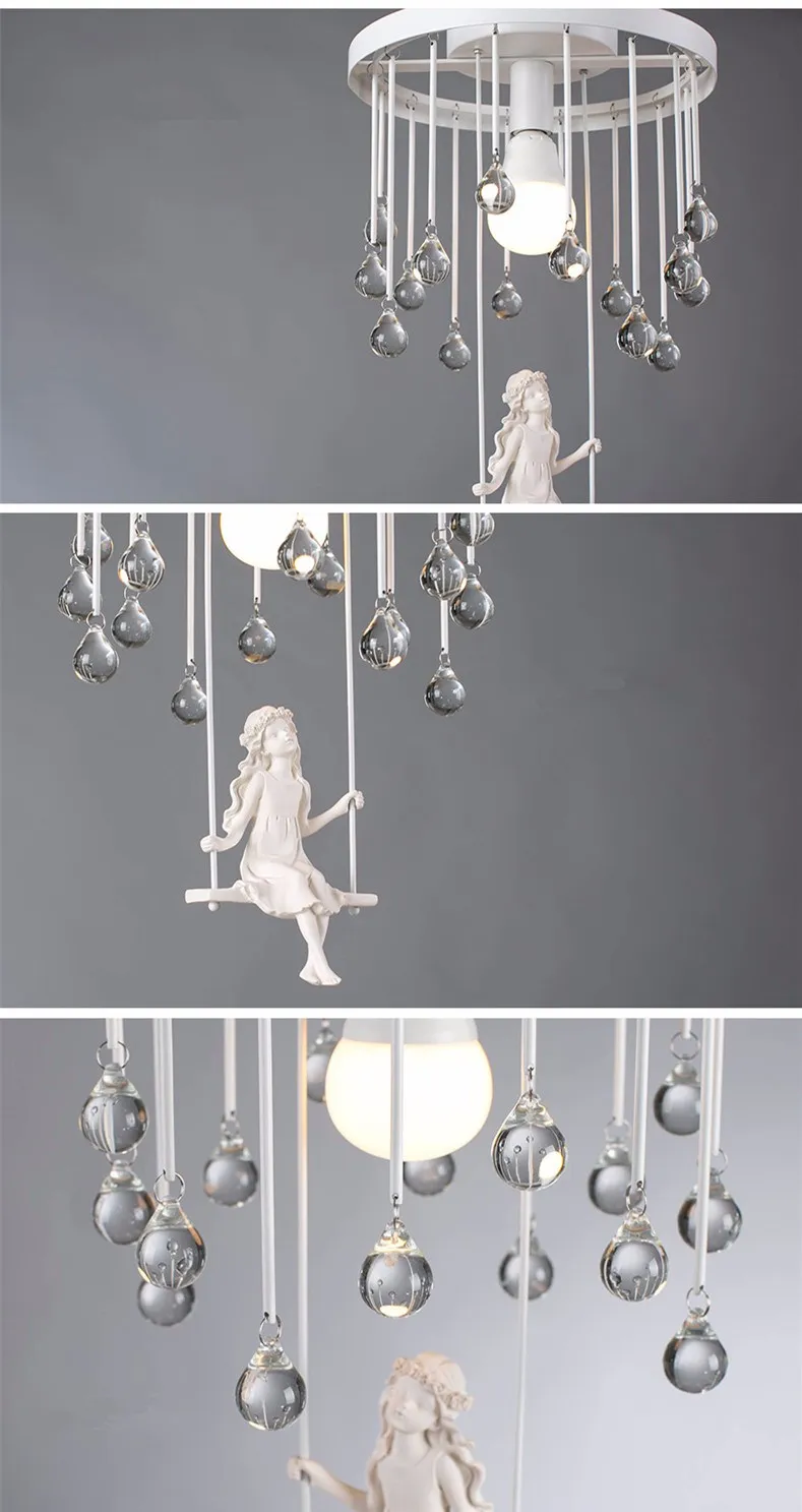 Современная Художественная люстра в виде ангела, светодиодные лампы, креативная люстра в скандинавском стиле для гостиной, спальни, светодиодная люстра E27, светодиодный светильник, люстры