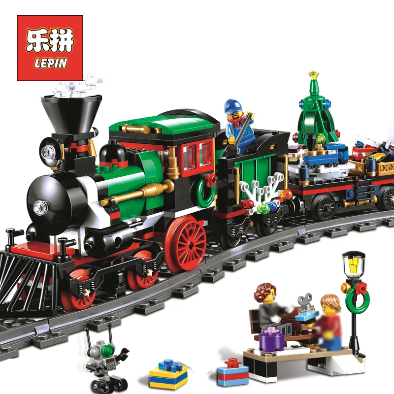 

Lepin 36001 770Pcs Creative Series Christmas Winter Holiday Train model Building Blocks Bricks Children Gift LegoINGlys 10254
