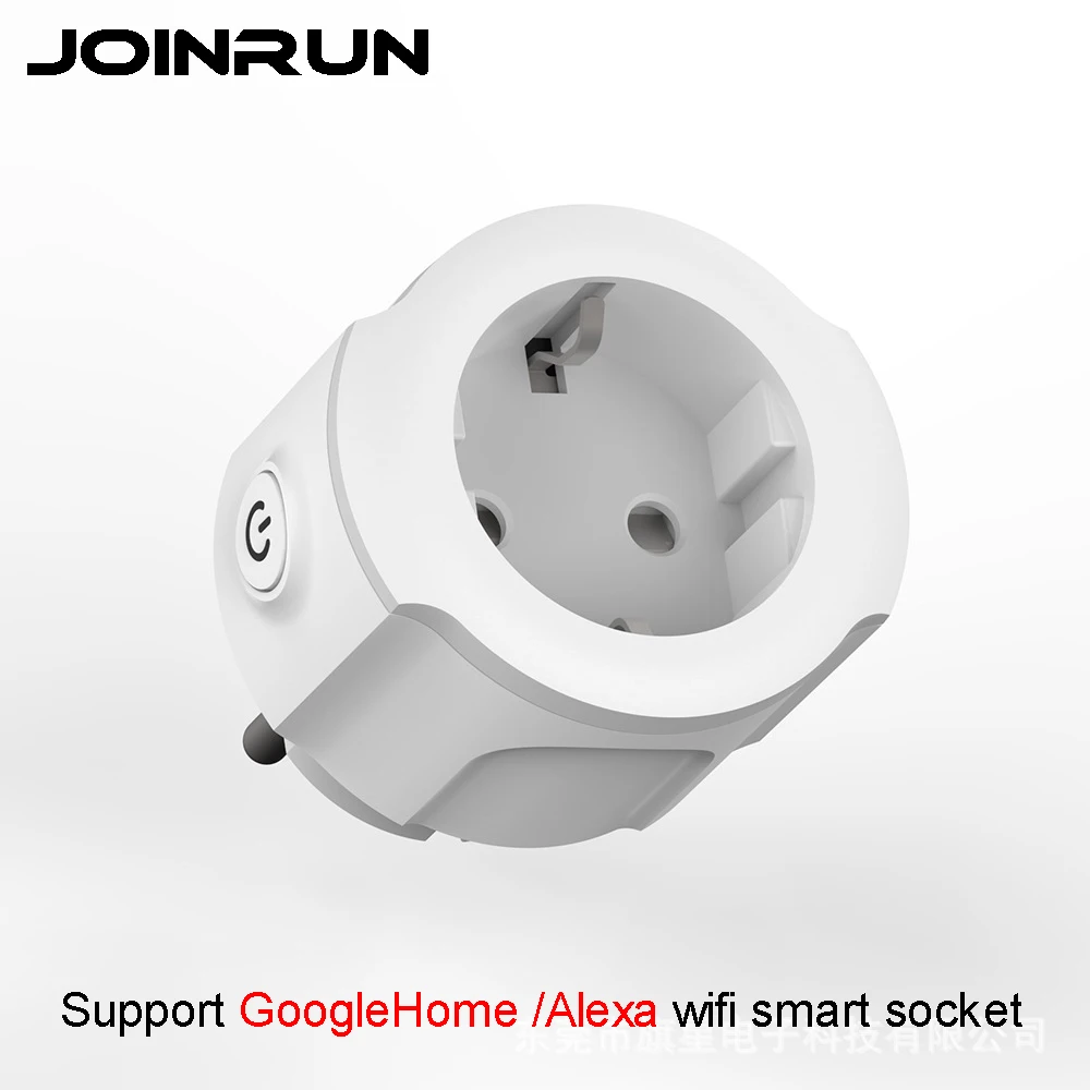 

Joinrun Smart Socket WiFi Plug Switch Socket Wireless APP Remote Control Timer Power EU Plug Support Alexa / GoogleHome