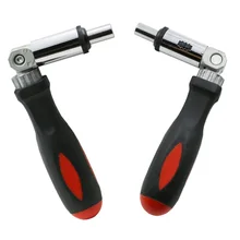 Ratchet Screwdriver 180 Degree T-type Foldable Screwdriver Set 1/4 Hex Interface Lock Disassemble Screwdriver Maintenance Tools