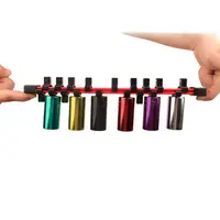 3pcs סט 3pcs / סט זוגי פלסטיק תעשייתי יוניברסל צדדית ארגוני מחזיק Rail השרוול Socket 1/4 3/8 1/2 (3)