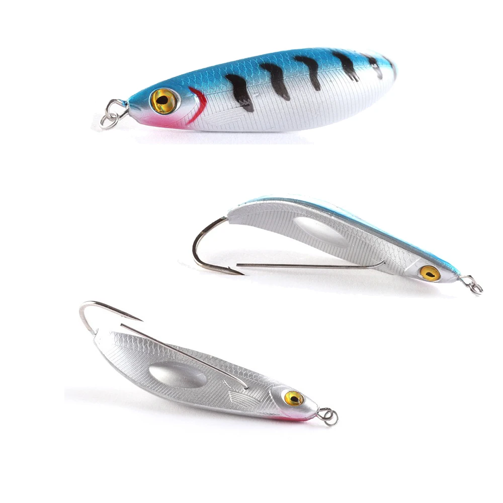 Fishing Spoons Metal Baits Lures Jigging Trout Lure 8.5cm 15.5g 5pcs