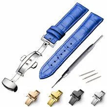 Ремешок для часов из натуральной кожи 14, 15, 16, 17, 18, 19, 20 мм