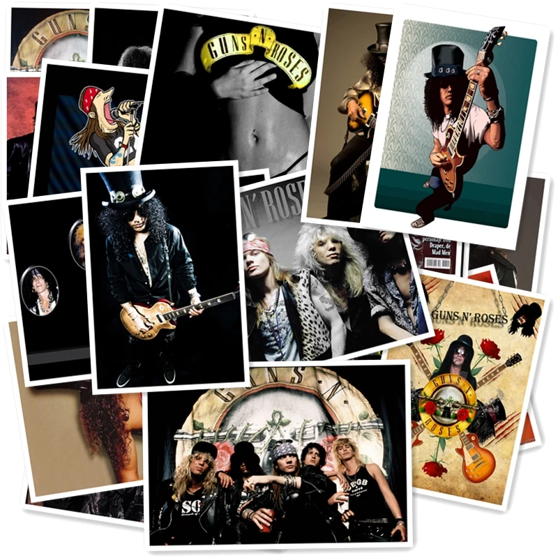 B1-12# guns N' Roses Классическая серия стикеров 20/шт ПВХ стикер Дорожный чемодан велосипед Телефон раздвижные пластины Граффити стиль