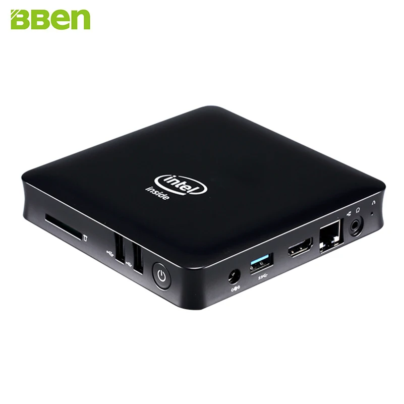 BBEN MN11 Мини ПК Windows 10 Intel Z8350 четырехъядерный 2 ГБ 4 ГБ ОЗУ USB3.0 USB2.0 WiFi BT безвентиляторный ПК Мини компьютер Смарт ТВ коробка