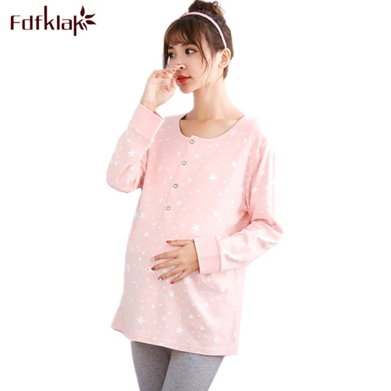 long sleeve breastfeeding pyjamas