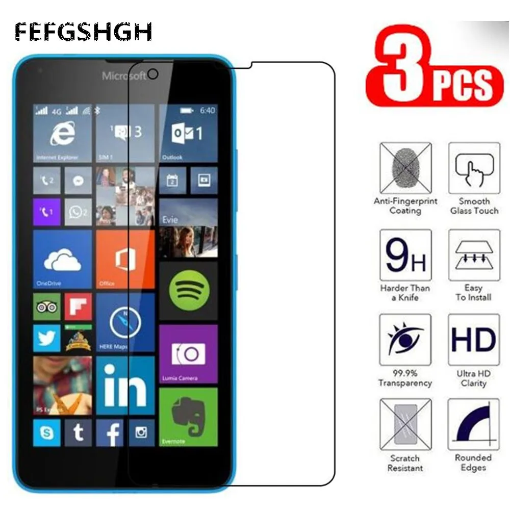 Закаленное стекло 9H 2.5D для Nokia 640 Защитное экрана Microsoft Lumia Dual Sim Lte защитная пленка |