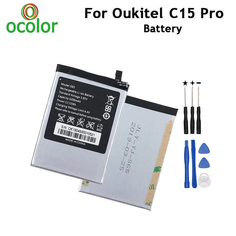 Ocolor для Oukitel C15 Pro аккумулятор 3200 мАч запасной резервный аккумулятор большой емкости с инструментами для Oukitel C15 Pro Аккумулятор для телефона