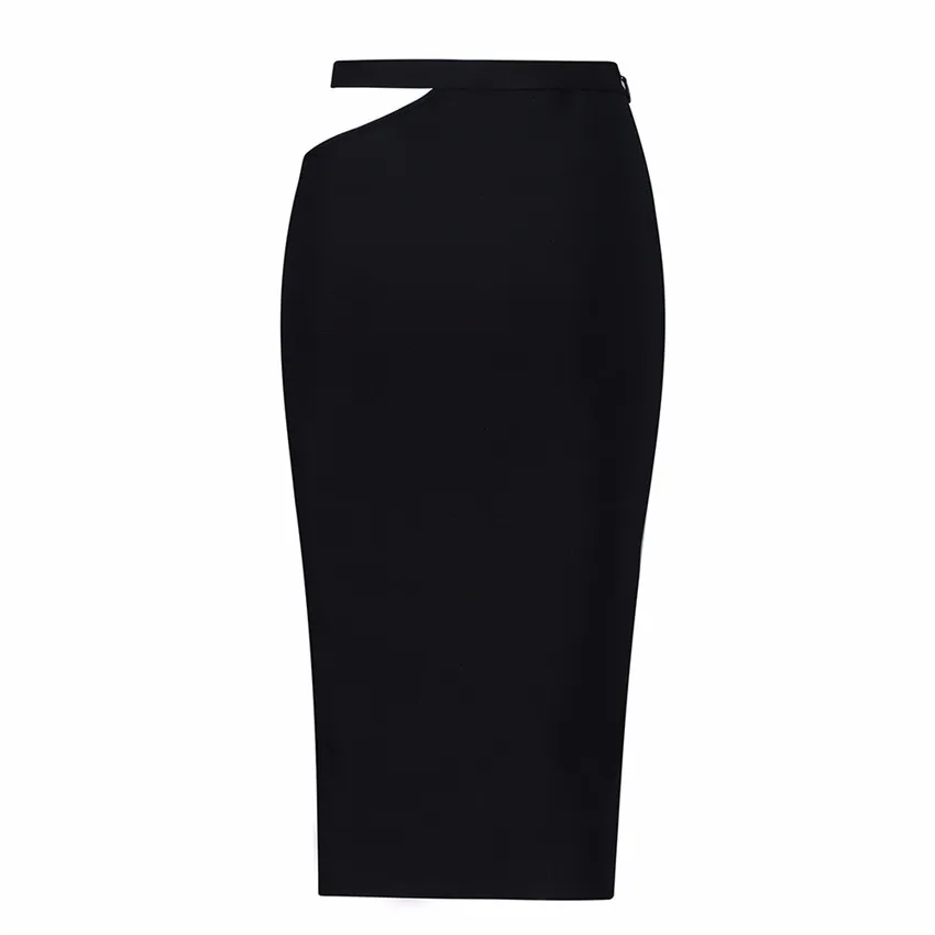Bevenccel новая сексуальная комбинация юбка-бандаж на талии с вырезами элегантная длинная юбка тонкая летняя женская юбка