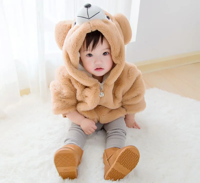Winter warm baby hooded jackets for boys girls cotton jackets newborns baby coats infant clothes kids outwear (1) - 