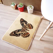 Ковер для Гостиная Спальня бабочка 40x60 см прямоугольные коврики коралловые бархатное замшевое Половики, коврики de cozinha украшение дома