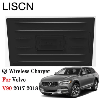 

Qi Wireless Charger For Volvo V90 2017 2018 Phone Holder Smart Wireless Charging Original Car glove box