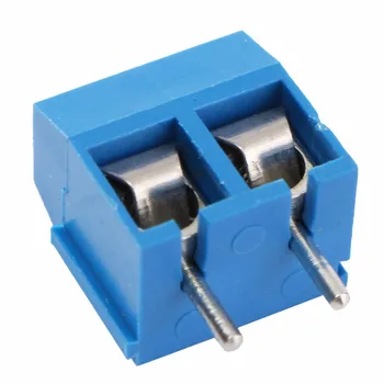 

40pcs 5.08mm Pitch 2-Pin Screw Terminal Block Blue PCB Mount Panel Connectors 16A 300V