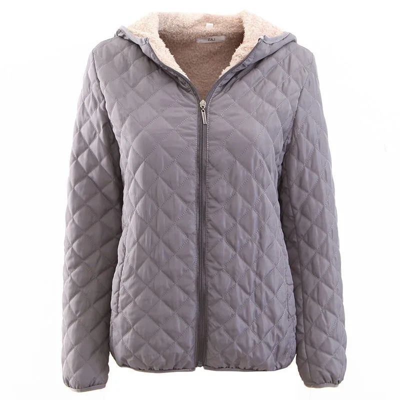 

Basic Cotton Women's 2019 New Short Hooded Cotton Jacket Autumn Winter Warm Jacket Ladies Parker Coat Mother Loaded A608