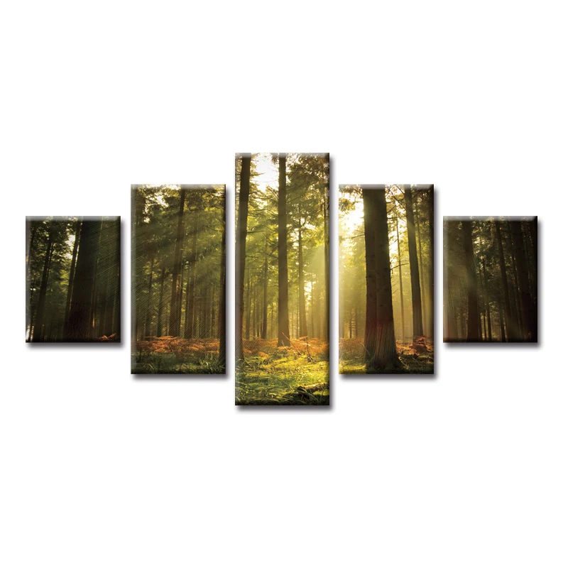 

5 Pieces Large Canvas Painting Pictures Southeast Asia Poster Series Wall Pictures for Living Room Print Paintings Home Decor