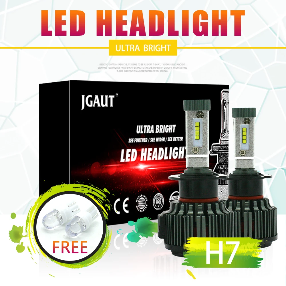 

LOAUT H7 CSP Hi-Lo Beam LED Headlight 8000LM 70W 24V Fog Light T2 KIT Front Bulb Automobiles High Speed Long Life Mute Fan